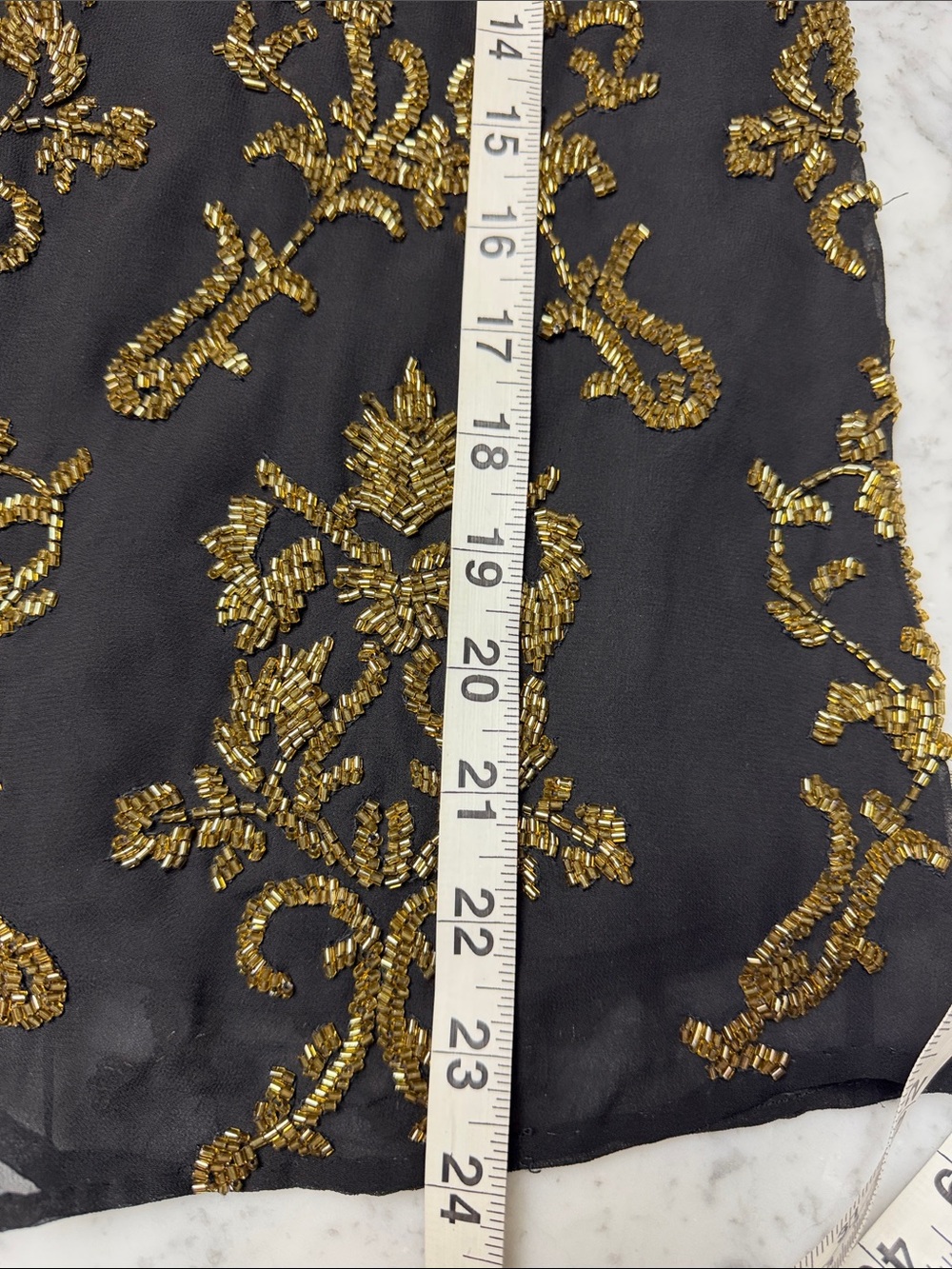 Alice+ Olivia top tank embroidered sequin gold Size XS - Picture 10 of 10